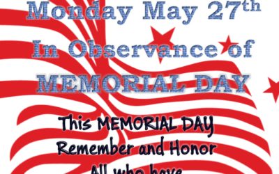 Memorial Day 2019